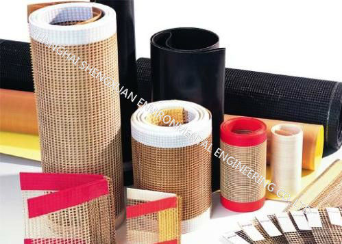 Belt Conveyor Teflon Tahan Abrasi Dengan Sifat Isolasi Listrik Yang Sangat Baik