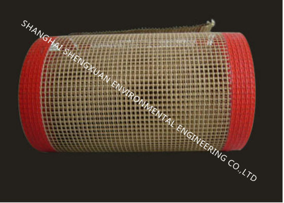 1x1 mm Teflon Conveyor Belt, PTFE Dilapisi Fiberglass Conveyor Belt Untuk Industri Pengeringan