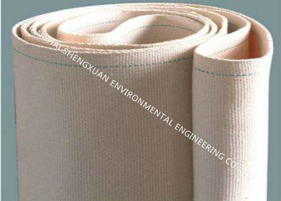 Polyester Aerasi Canvas Air Slide Belt Ketahanan Abrasi Untuk Transportasi Bubuk