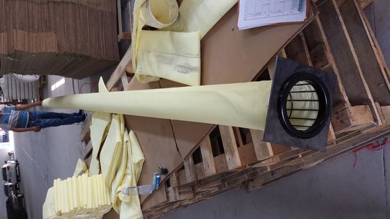6000mm TFE Scrim Tas Filter Kolektor Debu Suhu Tinggi P84