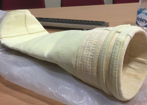 ISO9001 Fiberglass DN292 Dust Extractor Filter Bags Untuk Metalurgi
